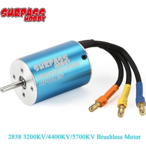 Surpass Hobby 2838 3200KV 4400KV 5700KV Brushless Motor for 1/14 1/16 Wltoys XLH Remo RC Off-road On-road Car Boat
