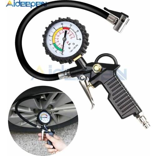 Digital Air Tyre Pressure Inflator Gauge Car Van Tire Tool Tire Inflator Gauge Gun Vehicle Tester Inflation Monitoring Manometro