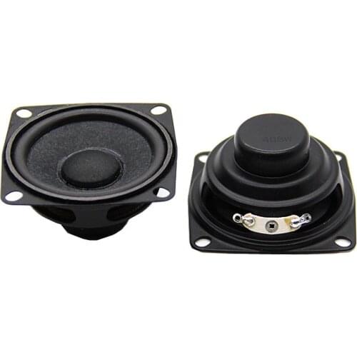 2PCS 53mm2 inch Magnetic Speaker 4 ohm 8W Small Bass Multimedia Speaker with fixed hole