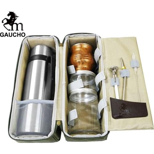 1 PC/Lot Gaucho Yerba Mate Travel Kits Is Convenient For Loading Stainless Thermos & Gourds & Bombilla Straw & Tea Can Hot Sale