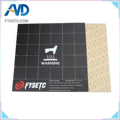 Fles Magnetic Heat Bed Build Surface Platform 300x300mm 2 in 1 with 3M Backing for CR-10 CR10S S5 Lulzbot Taz6