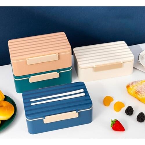 Bento Box Microwave Oven Large CapacityOffice Student Portable Heating Children Fresh-keeping Sealed Lunch Box Food Container