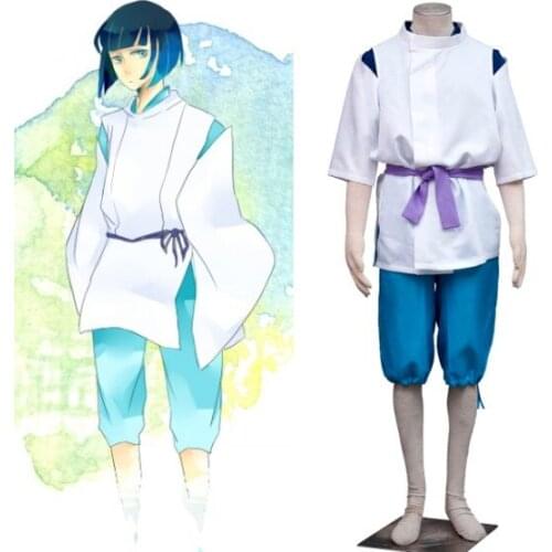 Sprited Away Haku Outfit Cosplay Costumes