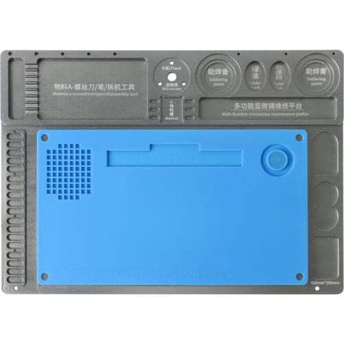 Multifunction Aluminum Alloy Repair Workbench Video Microscope Camera Stand Desktop Holder Base Maintenance Platfon