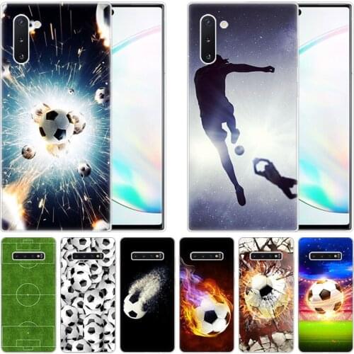 Cool Soccer Football Soft Silicone Case for Samsung Galaxy Note 10 Pro 9 8 5 M30S M40 S10E S10 5G S9 S8 Plus S7 S6 Edge S5 Cover