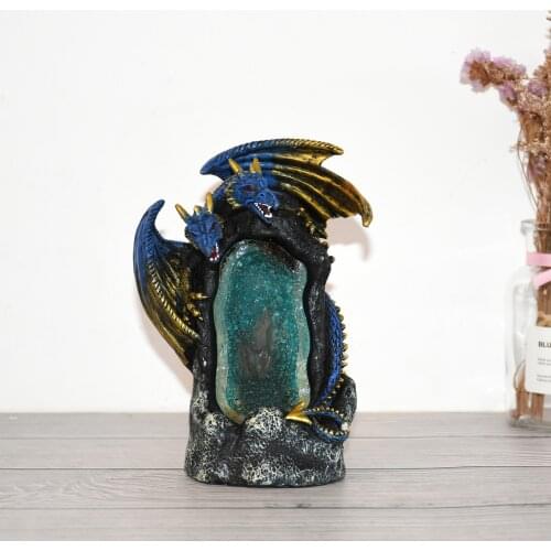 Lofty Mountains And Flowing Water Backflow Incense Burner Cerative Resin Smoke Waterfall Incense Sticks Holder