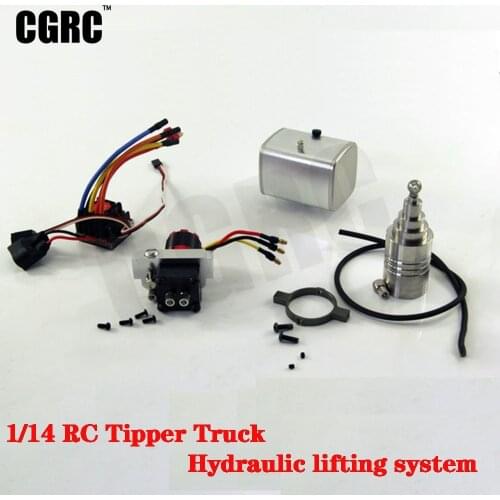 RC Model Hydraulic Lifting System For 1/14 Tamiya RC Tipper Truck Dump AROCS 3348 56361 Hino Scania LESU DIY