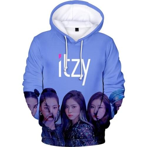 New 3d Hoodies Pullover Fashion Kpop Itzy Print Hip Hop Men Women Hoodie Hoody Casual Long Sleeve Sport Unisex Hooded Sweatshirt