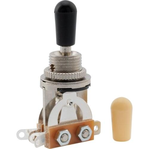 Musiclily Metric 3 Way Guitar Pickup Toggle Switch, Black Tip