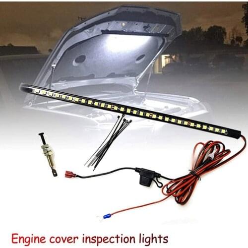 Universal Car LED Hood Light Bar Car Working Light Inspection Lighting Lamp Automatic Switch Control LED Car Light Bar
