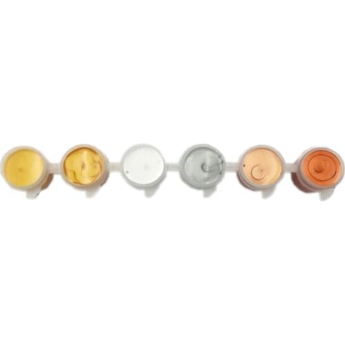 Advance Acrylic Paints Pigment Set for DIY Clothing Textile Fabric Hand Painted Wall Plaster Painting Drawing Gold/Sliver/Bronze