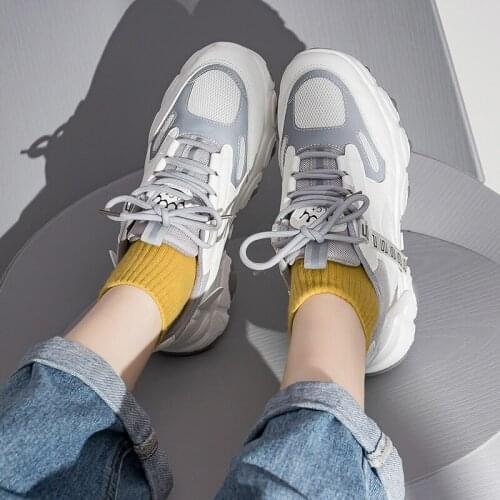 2021 Women sneakers summer shoes woman tenis feminino breathable mesh air cushion ladies shoes slip on platform sneakers women