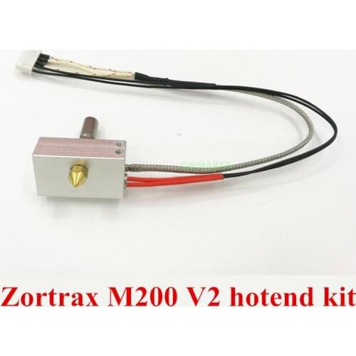 Zortrax M200 V2 hotend kit With cartridge heater+thermocouple sensor NOZZLE V2 hotend kit for Zortrax M200 extrusion 3D printer