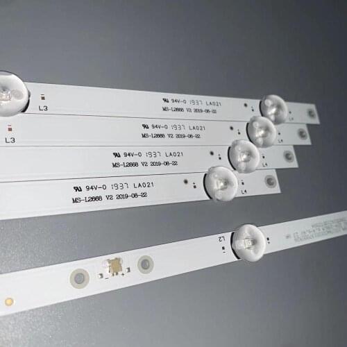 10-60PCS/LOT New high quality universal light bar MS-L2668 V2 4 lamp 6V 3080524Z10D1TZ004 44CM