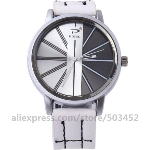 100pcs/lot Mens Watches Double Colors Clock Sport Style Business Watches Wholesale Unisex Women Men Wristwatches