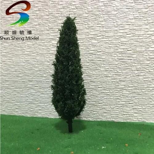 20-100pcs High 3.5-14cm Dark Green Color Mini Model Plastic Tree Construction Sand Table Model Scene Model flower Tree