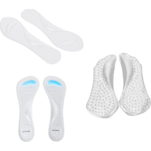 3 Pair Gel Non-Slip Arch Support Pads Shoe Insole Cushion Foot Care High Heel