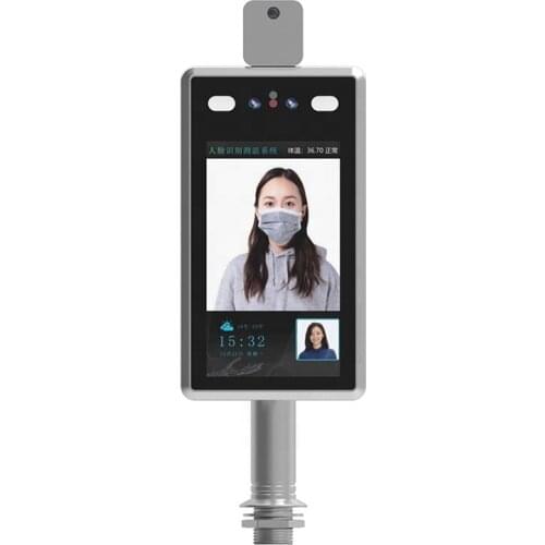 8 Inch Fever Detection Facial Recognition Ir Thermal Camera For Body Temperature Measuring