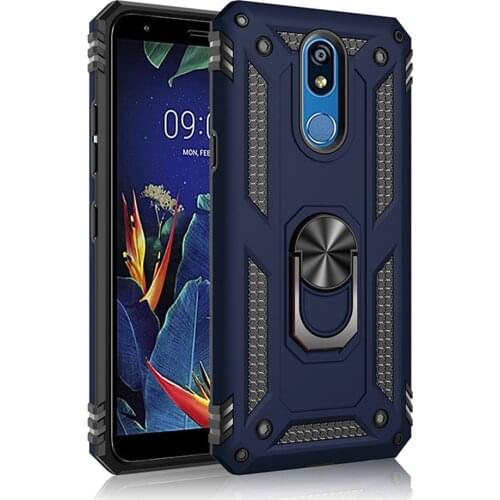 For LG K40 Case K12 Plus X4 (2019) Cover Armor Rugged Military Shockproof Car Holder Ring Case for LG K12 Plus K40 5.7" LMX420