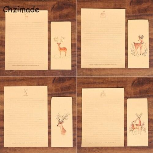 Chzimade Vintage Deer Animal Printed Scrapbooking Craft Paper Packs For Scrapbook Journaling Calendars Album Notebook Journaling