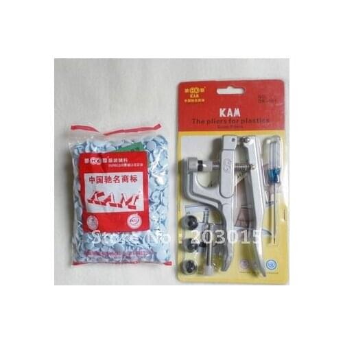 DHL 2000sets Kam T5 Size 20 Plastic Resin Snaps Buttons Fasteners + 1pc Pliers Kits Tools DK001