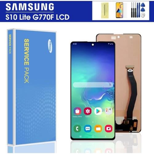 100% Test For Samsung Galaxy S10 Lite LCD Display Touch Screen Digitizer G770F Assembly For SAMSUNG S10 lite S 10 LITE Display