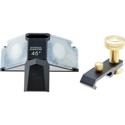 Bilateral 45 Degree Angle Saw Gauge Aluminum Alloy Manual Sawing Dovetail Tenon Auxiliary Joinery carpenter Woodworking DIY Tool