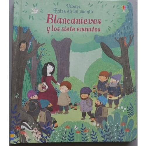 Parent Child Kids Spanish Reading Learning Book Early Education Interesting Iqos Story Cute Picture Colour 3D Cardboard Libros