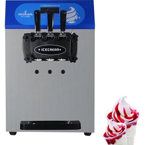 Commercial Soft Serve Ice Cream Makers Automatic Desktop Ice Cream Machine Silent Design Ice Cream Machine