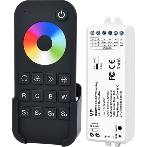 RGB RGBW Controller RF 12V 24V 15A 4 in 1 RGB RGBW LED Strip