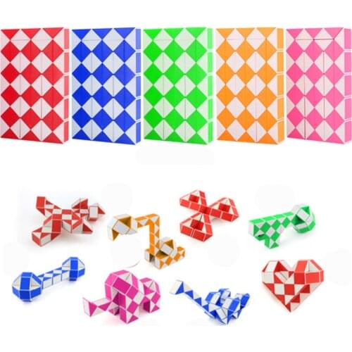 Moyu Magic Ruler Snake 3D Magic Ruler Cube 60 Segments cubo magico Snake Twist Cube Puzzle Kid Educational Toy for Children Gift