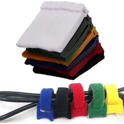 50Pcs Reusable Wire Winder Nylon Cable Organizer Cable Clip Earphone Mouse Cord Holder Cable Management