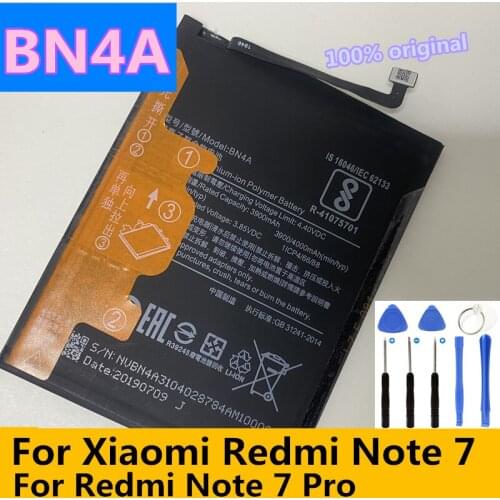 Original Replacement Battery For Xiaomi Redmi Note7 Note 7 Pro M1901F7C BN4A Genuine Phone Battery 4000mAh