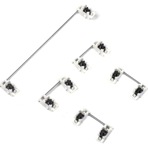 Black White Mixed Gateron Tai Chi Plate Mounted Stabilizers For Custom Mechanical Keyboard Mac GH60 GK61 Tada68 ID80 KBD75 DIY