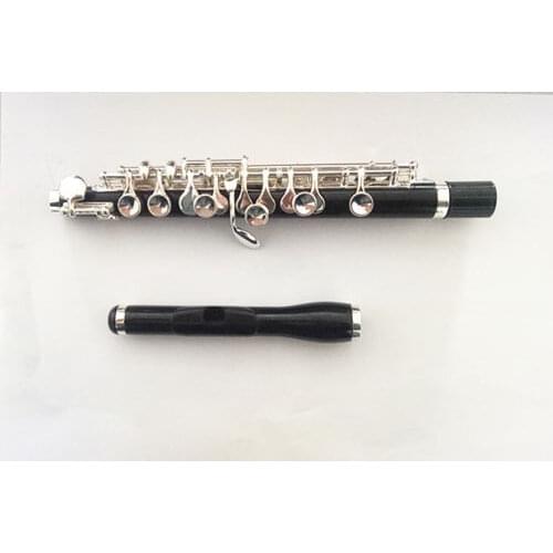 Professional Playing C Tune Synthesis Wood Silver Piccolo with Box