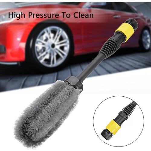 Auto Rim Scrubber Wheel Brush Cleaner Dust Remover Plastic Handle Motorcycle Truck Washing Vehicle Wash Tire Cleaning Tools