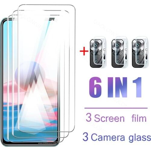 Glass For Xiaomi Redmi Note 10T Glass Transparent Protective Clear Glass For Redmi Note 10 Pro Flim Len Glass For Redmi Note 10S