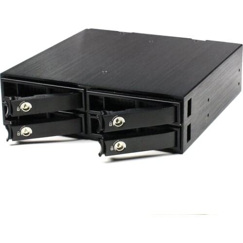 TOOLFREE 2.5 inch 4 bay SATA/SAS Hard Disk HDD Extraction Box SSD 6Gbps with SATA Cable Support 5-15mm Thick 2.5 inch Hard Drive