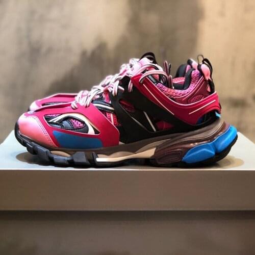 Paris daddy shoes triple-s 2.0 new Retro Old color matching quanzhilong GD thick soled shoes