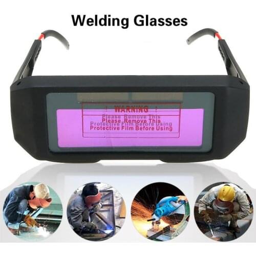 Safety Mask Automatic Eyes Goggles Solar Glasses 6mm Thickness Lens Welding Photoelectric Helmet For Construction Welding Work
