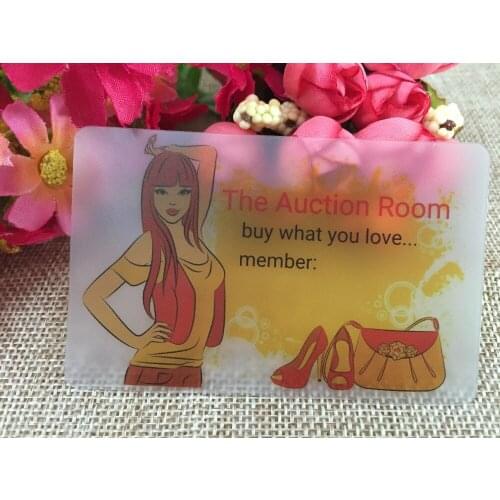 1000pcs a lot custom high-grade round corne plastic business card custom transparent PVC business cards name card printing