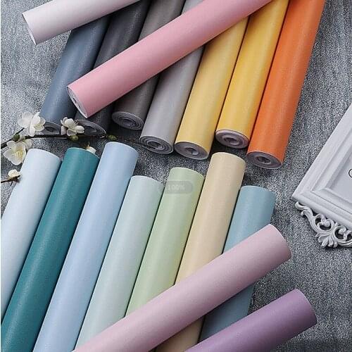 300cmx40cm Thick PVC Diatom Mud Wallpaper Waterproof Solid Color Bedroom Living Room Background Wallpaper Home Decoration