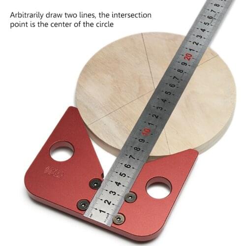 45 Degree Scriber Round Center Line Drawing Ruler Gauge Carpenter Layout Tools