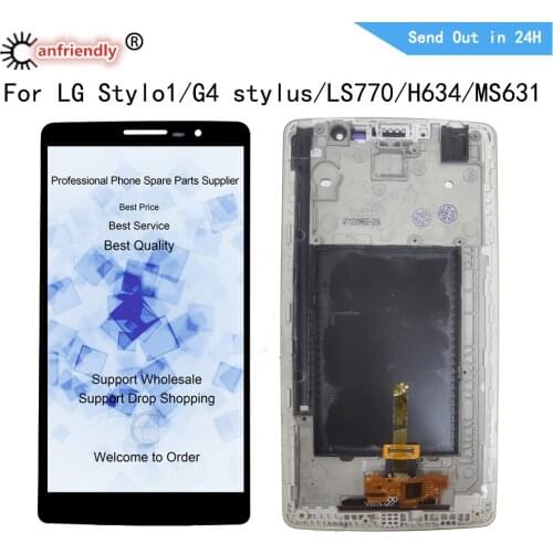 5.7" Lcd For LG Stylo 1 / G4 Stylus / LS770/ H634/ MS631 LCD Display Touch Screen Digitizer Module WIth Frame Assembly Replace