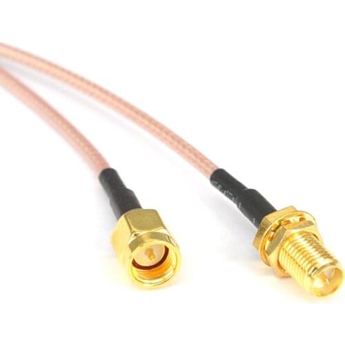5pieces/lot) SMA male plug to RP SMA female(male pin)goldplated connector RF Extension pigtail cable RG316 15cm