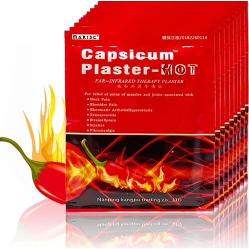 80PCS Capsicum Medical Plaster Rheumatoid Arthritis Adhesive Sticker Pain Relieving Patch Muscle Strain Back Knee Joint Ache