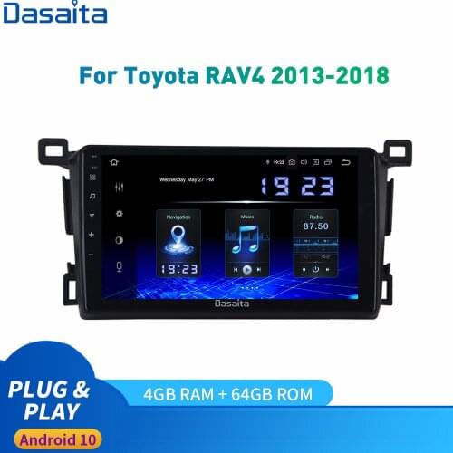 Dasaita Android 10 Car Radio GPS For Toyota RAV4 RHD / LHD Multimedia 2013 to 2018 Stereo DSP IPS 1028*720 Carplay HDMI 4Gb+64Gb