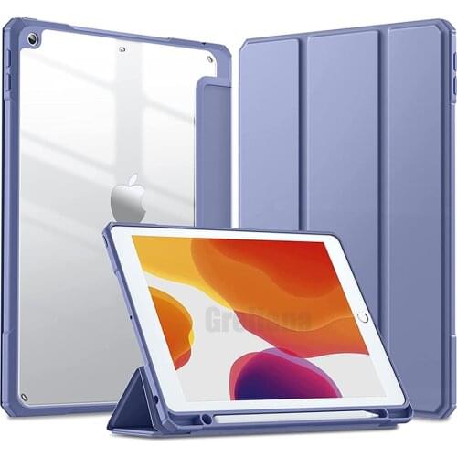 For iPad Air 4 Pencil Holder Case 2020 iPad 10.2 Cover 7 8th Case Pro 11 2020 Mini5 10.5 Air 2 9.7 6th for iPad Pro 11 2021 Case