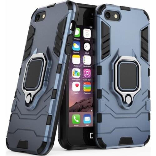 For iPhone 5 5s SE Case Shockproof Ring Stand Bumper Silicone + PC Phone Back Cover For iPhone se 2016 5 5s 5G 4.0" Coque Funda