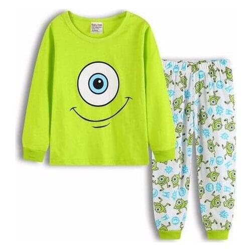 100% Cotton kids eye homewear baby Girls Boys Pijamas pyjama clothes Nightwear children sleeping suits autumn pajamas